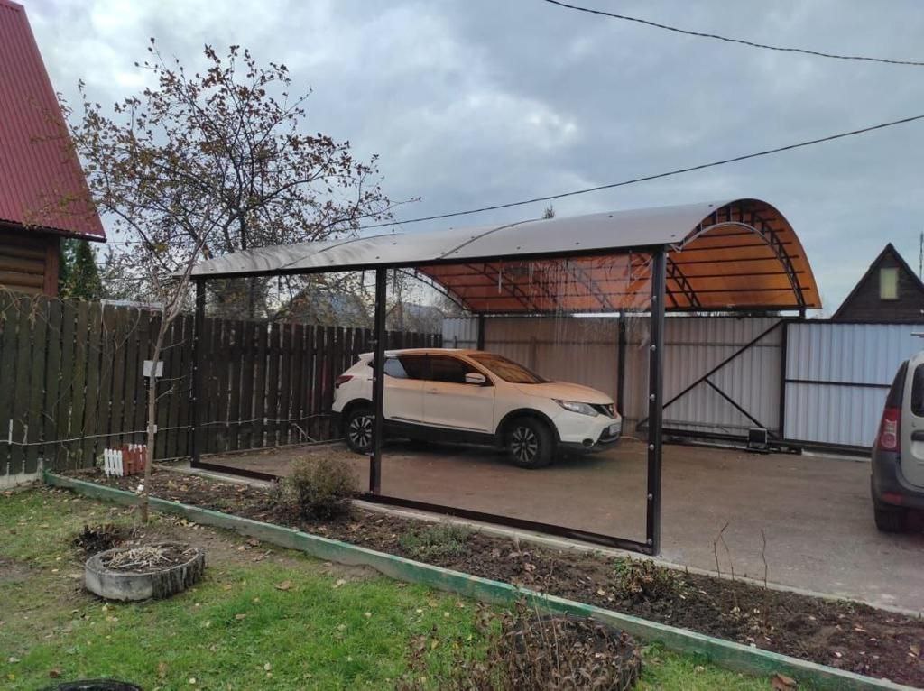 Прозрачные шторы ПВХ для навеса под автомобиль в Мещовске